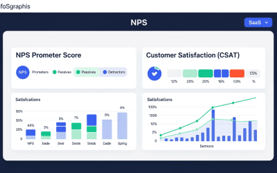 What is the difference between a Net Promoter Score (NPS) and Customer Satisfaction (CSAT) in a SaaS context?